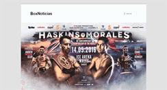 Desktop Screenshot of boxnoticias.com