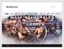 Tablet Screenshot of boxnoticias.com